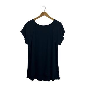 Umgee Elegant Black Short Sleeve Tee